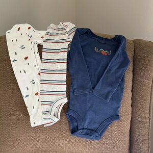 Carters long sleeve bodysuits.